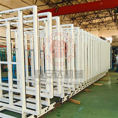 Slim elektrisch opslagreksysteem voor gestroomlijnde activiteiten in de glasindustrie