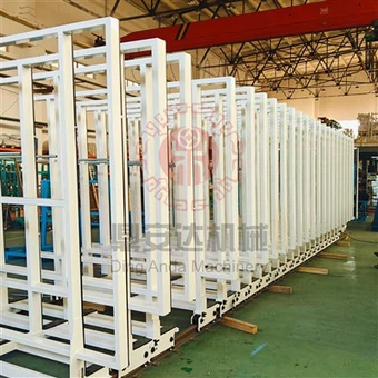 Slim elektrisch opslagreksysteem voor gestroomlijnde activiteiten in de glasindustrie